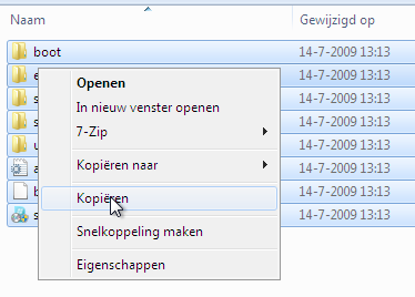 kopieren windows dvd naar de usb-stick