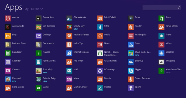 startscherm windows 8.1