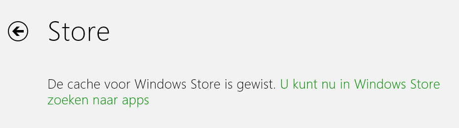 windows store resetten