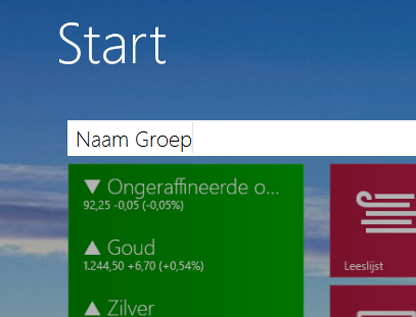 Groeps naam geven Windows 8.1