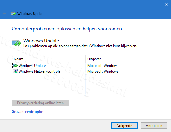 Windows Update werkt niet meer