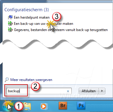 backup maken Windows 7