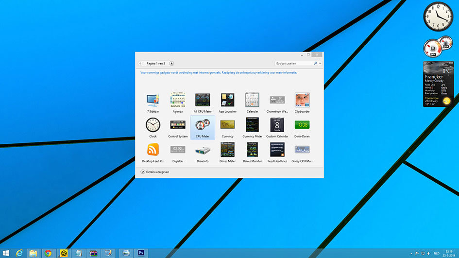 Sidebar Windows 8.1