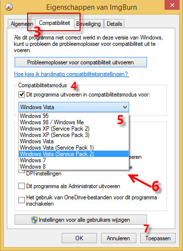 Compatibiliteitsmodus in Windows 10