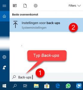 Back-up maken