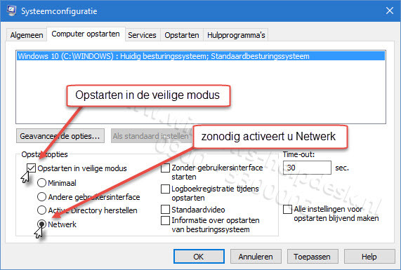 Windows 10 wil niet opstarten