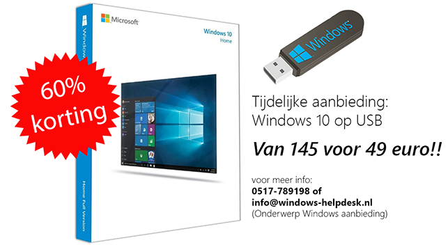 Windows Home kopen aanbieding Windows Helpdesk