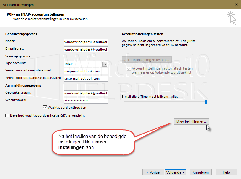 Outlookcom imap_smtp account Outlook
