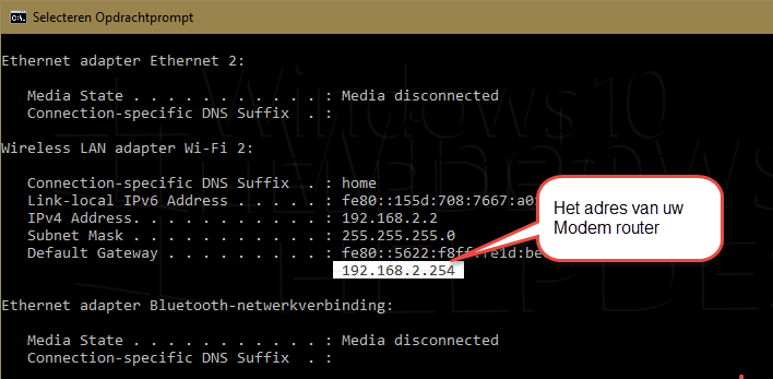 adres modem router