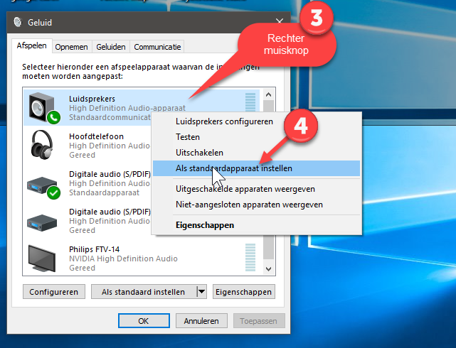 Geluid van computer werkt niet Windows Helpdesk