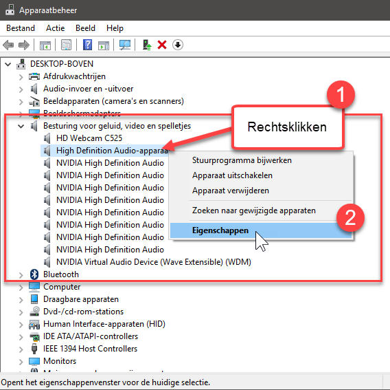 Geluid van computer werkt niet Windows Helpdesk