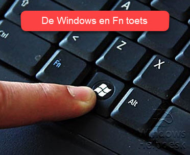 sneltoets Windows en Fn toets