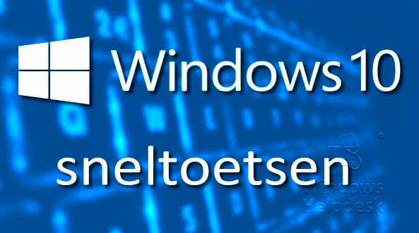 windows 10 sneltoetsen