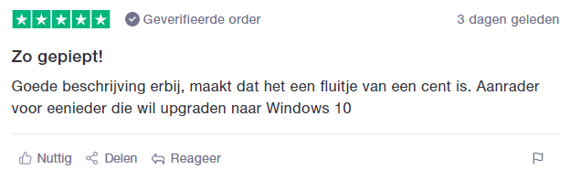 trustpilot beoordeling