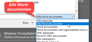 alle word-documenten selecteren