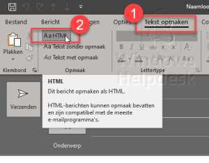 Sjabloon maken in Outlook