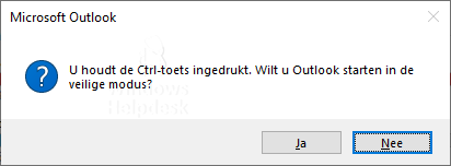 outlook veilige modus