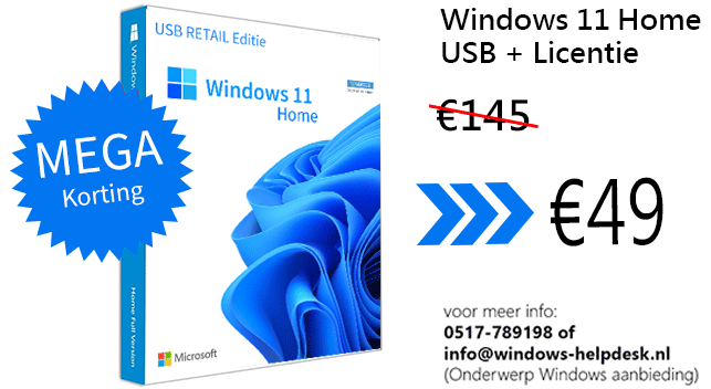 Windows-11-USB-aanbieding