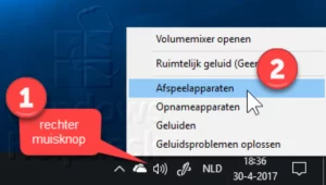 afspeelapparaat instellen