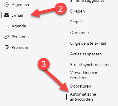 Email en automatisch antwoord