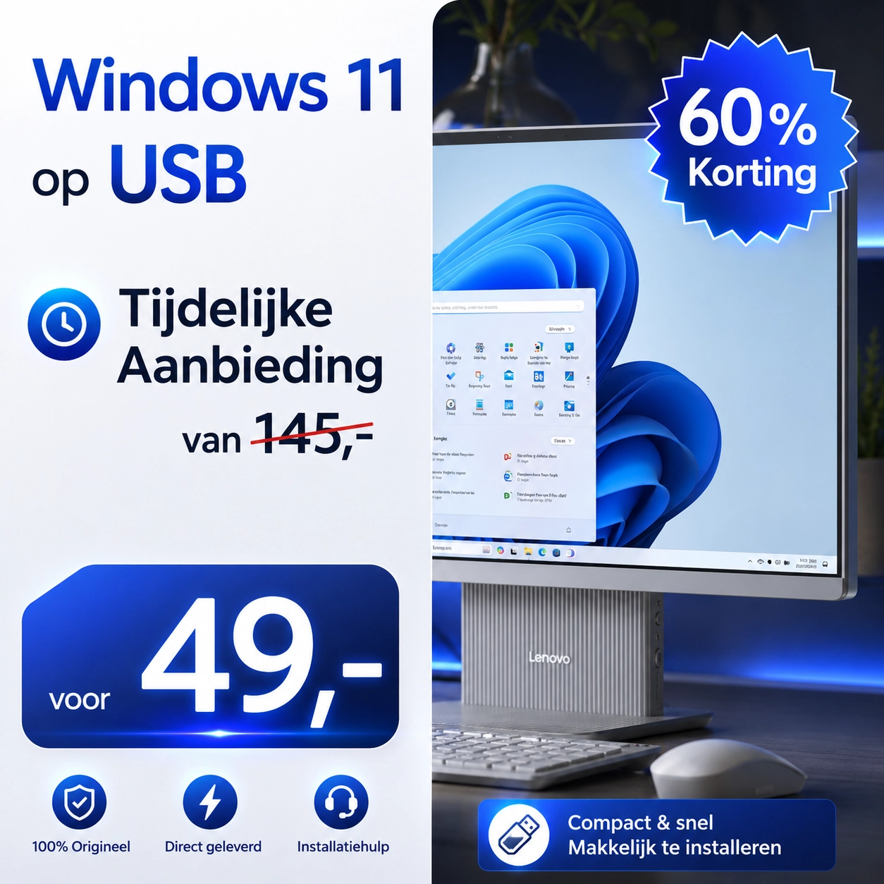 Installatie USB Windows 11 kopen